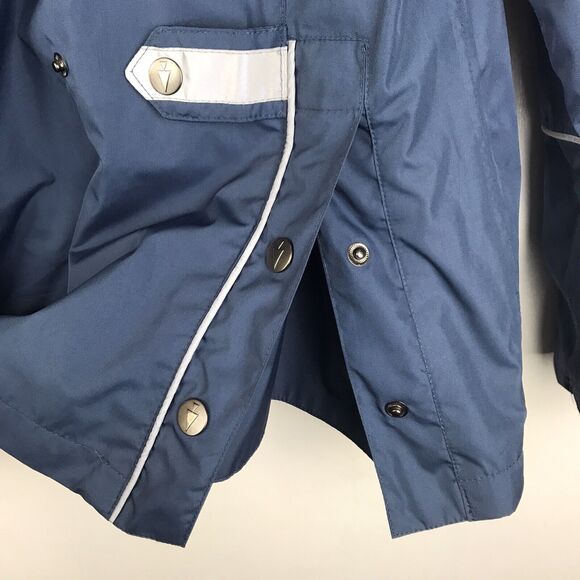 Kerrits Hooded Riding Jacket Waterproof Vents Pockets Blue Rain Coat Size Small - Picture 9 of 16